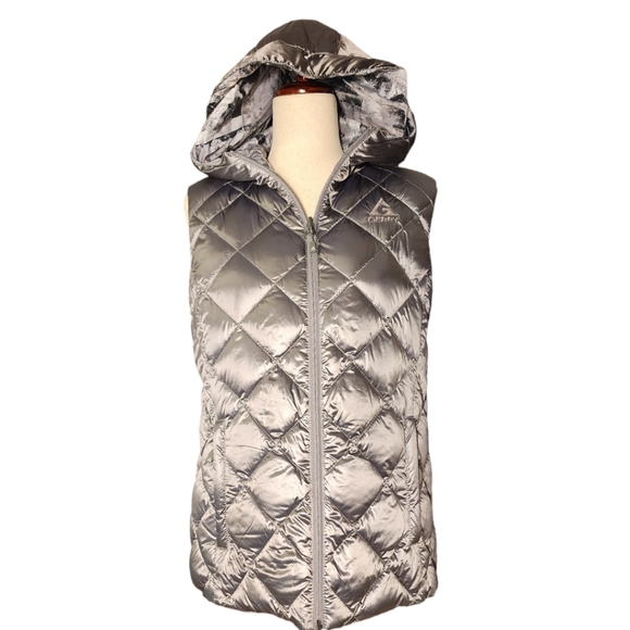 GARRY lightweight down, puffer vest, reversible (zinc/moondust dry brush) - Picture 3 of 14